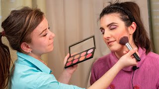 She Learns How To Do Her Makeup ASMR Soft Talking Relaxing Makeup Application [upl. by Idalla]