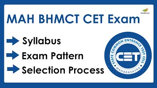 MAH BHMCT CET Syllabus amp Exam Pattern 2023 [upl. by Lleneg]