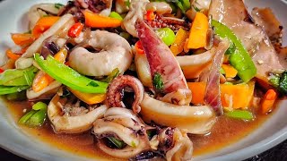 Ganitong Luto sa Pusit lalo na kapag maanghang masarap talaga [upl. by Lucie]