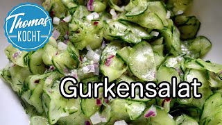 Gurkensalat mit Dill  einfach und lecker  Thomas kocht [upl. by Gnud]