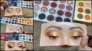 2 EASY EYE MAKEUPS TUTORIAL on Eye Dummy  SIMPLE EYE MAKEUP  TRENDING [upl. by Annahael566]