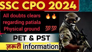 ssc cpo 2024 Physical  all doubts clear about Running in itbp patiala 2024 cpo2024 trending [upl. by Cassi]