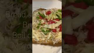 Chicken mayonnaise sandwich food foodrecipie cooking cookingfood cooking recipe recipe [upl. by Ayahsey]