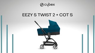 How to Attach a Cot S  Eezy S Twist 2  Eezy S Twist2  CYBEX Tutorial [upl. by Aloke]