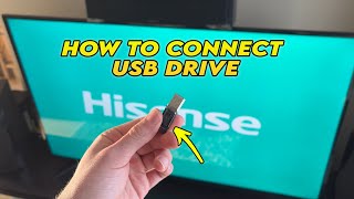 How to Connect USB Drive on Your Hisense TV [upl. by Curcio]