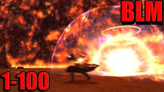 FFXIV Dawntrail ThaumaturgeBlack Mage 1 to 100 Leveling Skills Guide [upl. by Garlaand]