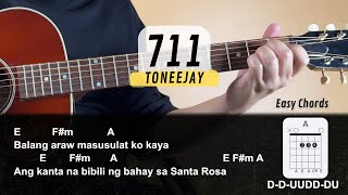 711  TONEEJAY EASY Guitar Tutorial  Chords and Lyrics  Guitar Cover [upl. by Healy]