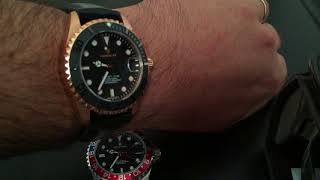 Steinhart 39 GMT vs Ocean One 39 Pink Gold [upl. by Omland]