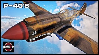 THE RUGGED WARHAWK P40E1 amp P40F10  USA  War Thunder [upl. by Cohn]