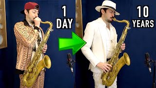 1 Day vs 10 Years of Playing Sax 🎷 [upl. by Kay852]