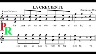 La Creciente PARTITURA con Audio MIDI RICAMÚSICA [upl. by Niwrad653]