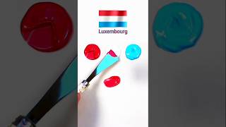 Guess Luxembourg 🇱🇺 flag mix colour [upl. by Westney]