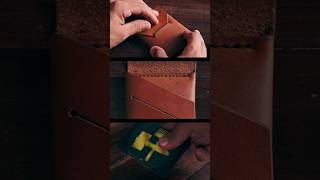 Haciendo una billetera minimalista  mira como puedes hacer una aquí 👀 billetera leathercraft [upl. by Stelle]