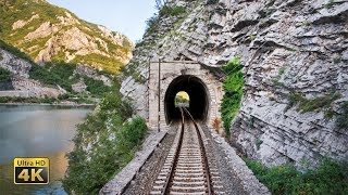 4K CABVIEW Sarajevo  Capljina  99 tunnels from Continental to Mediterranean Bosnia and Herzegovina [upl. by Jeanelle]