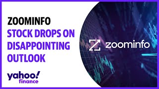 ZoomInfo stock drops on disappointing outlook [upl. by Annaitat616]