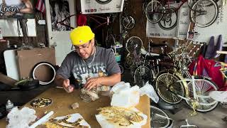 Unboxing custom lowrider bike parts for my project familia Cartagena [upl. by Sonja]