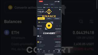 🤯 Binance Convert  Intercambia tus criptomonedas por BNB con 1 click [upl. by Om497]