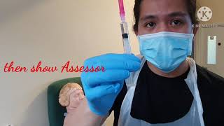 IM OSCE OSCEMadeEasy How Intramuscular Injection is done [upl. by Orson]