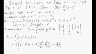 Beispiel zur Lösung von Differentialgleichungen mit der Momentenmethode [upl. by Hasin]