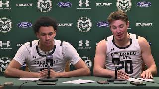 Colorado State Basketball M Player PostGame Adams State [upl. by Maharba]