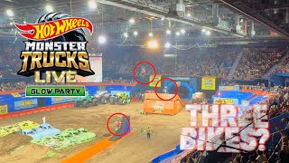 Hot Wheels Monster Trucks Live™ Glow Party™ BIKE SHOW [upl. by Hylton425]