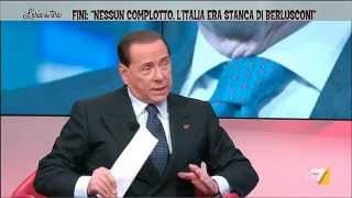 Berlusconi risponde a Fini Votammo Monti per responsabilità [upl. by Xonel]