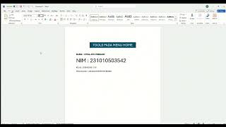 Tools pada Ms Excel dan Word [upl. by Pliske73]