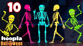 10 Looney Skeletons 💀 Fun Kids 3D Animation  Hoopla Halloween [upl. by Nelle]