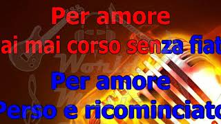 Andrea Bocelli Per amore KARAOKE [upl. by Goraud951]