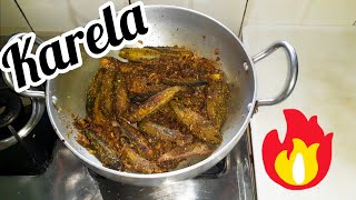 Masala karela recipe easy and tasty masala karela sabji  less oil😋😋 [upl. by Wyn959]