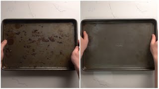 How to clean easily a burned tray [upl. by Leslee]