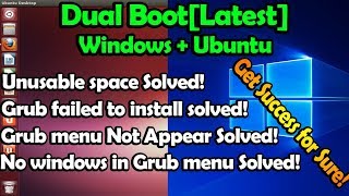 How to Dual Boot Windows 10 and Ubuntu 1710 Various Problem Solved UEFI [upl. by Ymmaj]