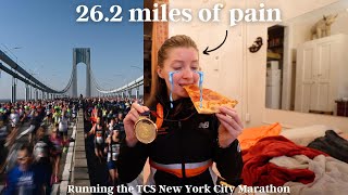 RUNNING THE NEW YORK MARATHON FOR THE FIRST TIME super emotional [upl. by Ludly]