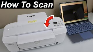 How To Scan With HP DeskJet 3772 Printer Using Windows Scan App amp HP Smart App [upl. by Boorer]