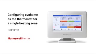 Configuring evohome as the Thermostat for a Single Heating Zone [upl. by Leinahtan]