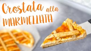 RICETTA BASE della MIGLIORE PASTA FROLLA SENZA UOVA  CROSTATA di MARMELLATA e RICOTTA SENZA BURRO [upl. by Armanda]