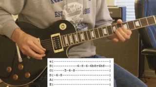 Rockford Files Guitar Solo with Tab [upl. by Newton]