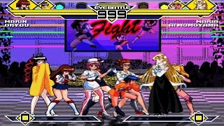 Pretty Fighter X Party 4v4 Patch MUGEN 10 Battle [upl. by Carrissa]