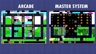 Arcade Vs Master System  Fantasy Zone The Maze [upl. by Husha]