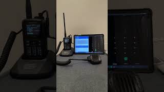 Simple digital analog ham radio setup D75Galaxy tab Openspot 4Kenwood with galaxy tab FE [upl. by Rhianon492]