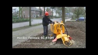 HerderFermex SCW410H stump cutter work environment [upl. by Kinny]