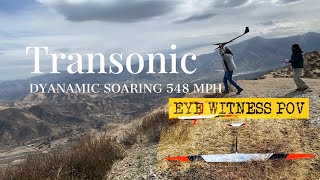 Dynamic Soaring  882 kph 548 mph World Record eye witness pov  Record RC Airplane Speed transonic [upl. by Canter45]