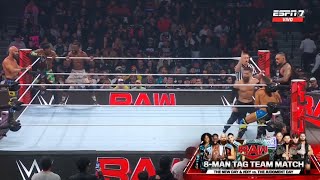 The New Day Tommaso Ciampa amp Johnny Gargano Vs The Judgment Day  WWE Raw 01042024 En Español [upl. by Humberto601]