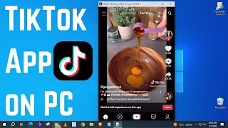 How to Install TikTok App on PCLAPTOP [upl. by Oecile]