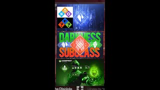 Destinys DARKNESS Subclasses shorts Destiny2 [upl. by Ateekahs]