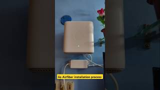 Jio Airfiber installation process Short Video jio wifi shortvideo [upl. by Trstram]