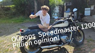 Triumph speedmaster 1200 Pillion opinion  journey to Baffle Haus [upl. by Eetsim230]