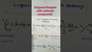 Grignard reagent react with carbonyl compounds l organic chemistry class 12 chemistry education [upl. by Roehm]