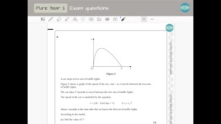 A Level maths June 2022 Question 8 Paper 1 edexcel [upl. by Averat]