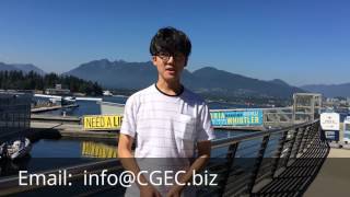 CGEC Student  Yuta in Vancouver [upl. by Giamo966]